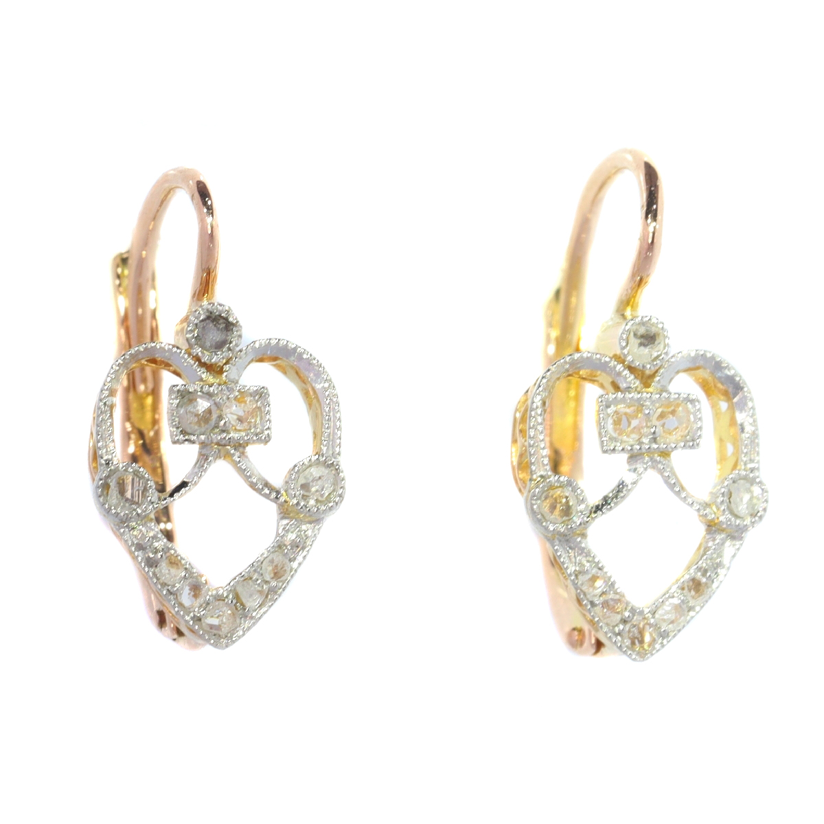 Charming Belle Epoque diamond earrings